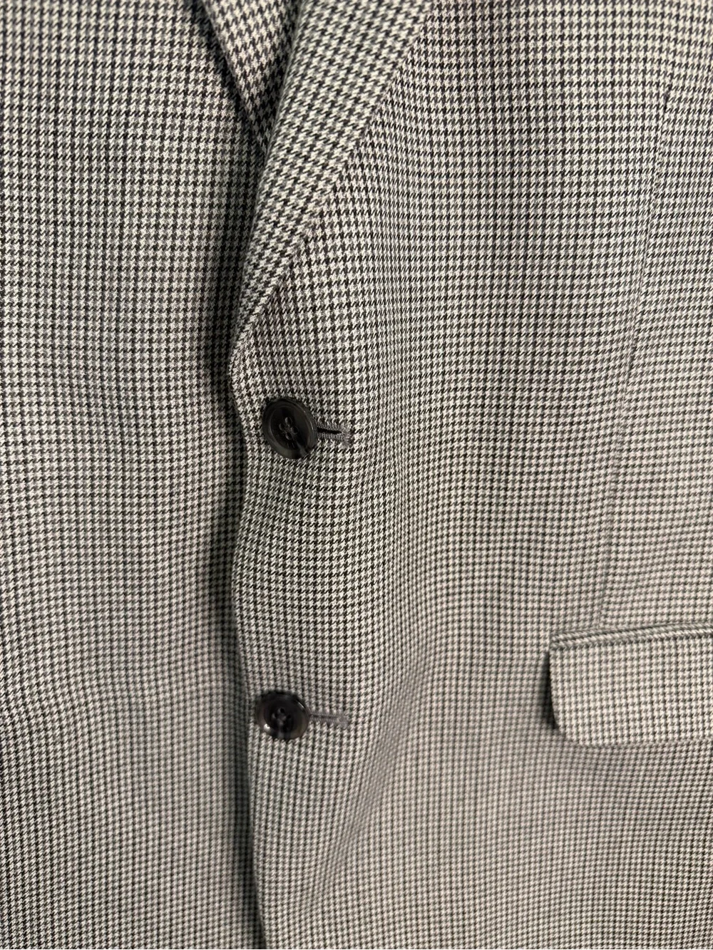 Tommy Hilfiger Gray Two Button Micro-Check Sport Coat Blazer Size 40S